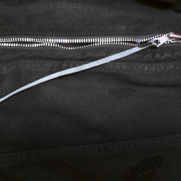 Amiri Killmonger Black Denim Shearling Jacket Size Large - Picture 8 of 12